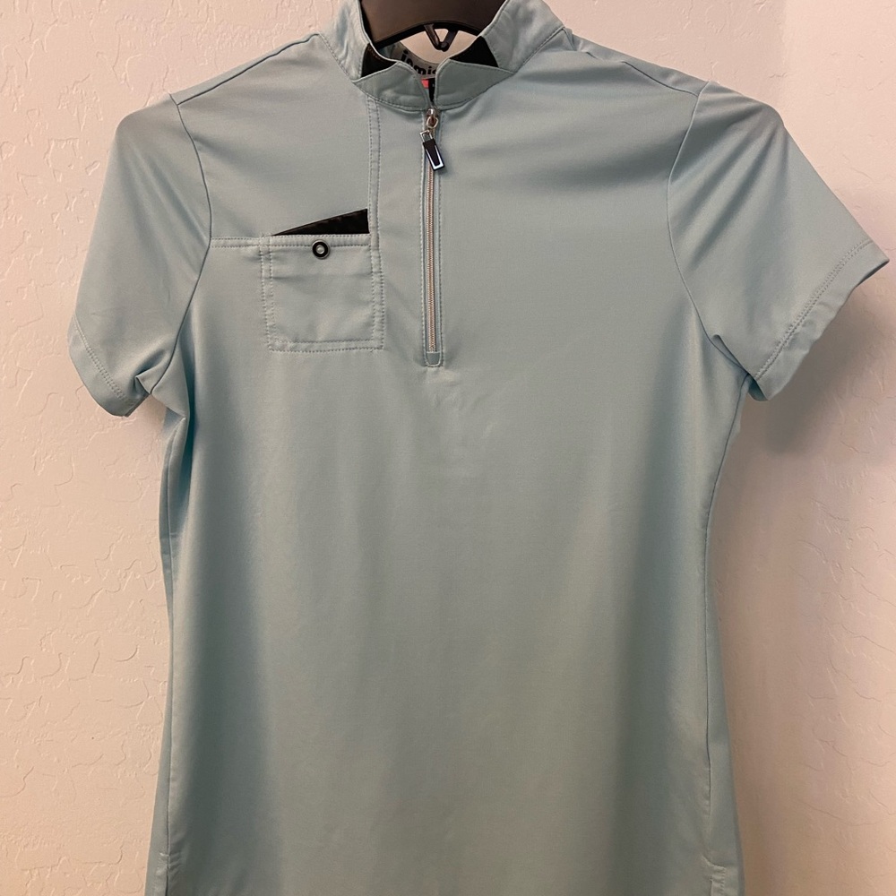 Jamie Sadock Light Blue Women's Short Sleeve Golf Shirt